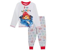 Paddington Bear Pyjamas Luxury Kids Full Length Bottoms with Long Sleeve T-Shirt Boys Girls Unisex Character Pjs Gift Set