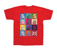 Paddington Bear Red T Shirt for Kids (Warhol Style Design), Paddington Tshirt. Machine Washable Kids Tshirt/Kids T Shirt. Paddington Bear Gifts for Kids. Girls/Boys' T-Shirts - Genuine Merchandise