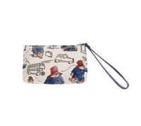 Paddington Bear Tapestry Wristlet Bag Signare Beige One Size