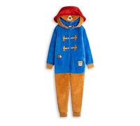 Paddington Bear Unisex Kids Blue Cosy Fleece Onesie | Hooded Long Sleeve Zip-Up Loungewear & Costume | Movie Character Outfit for Dress-Up Bear Merch - 2-3 Years