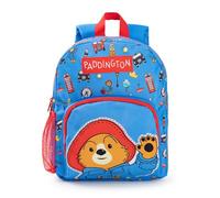 Paddington Boys Blue Red Rucksack | Adjustable Strap School Backpack with Character Print | Durable Polyester Kids Luggage for Sports & Travel | Organised Storage Compartments