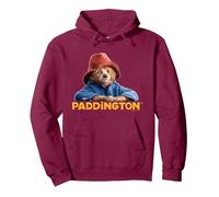 Paddington In Peru Bear Smile Pullover Hoodie, Adult Unisex, Burgundy, Large
