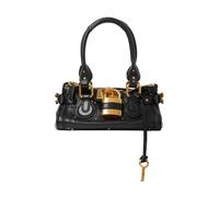 Paddington Leather Shoulder Bag - female - Chloé - Handbags - Black - ONE SIZE - Bags ONE SIZE