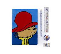 Paddington Plush Notebook & Stationery Set - Soft A5 Lined Journal with Pencil, Ruler, Eraser & Sharpener - Official Paddington Bear Gift for Kids