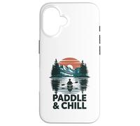 Paddle And Chill Kayaking Canoe Lake Case for iPhone 16