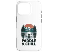 Paddle And Chill Kayaking Canoe Lake Case for iPhone 16 Pro