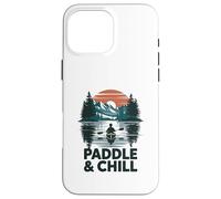 Paddle And Chill Kayaking Canoe Lake Case for iPhone 16 Pro Max