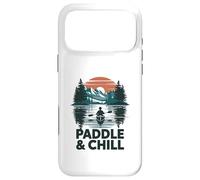 Paddle And Chill Kayaking Canoe Lake Case for iPhone 17 Pro Max