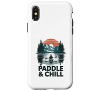 Paddle And Chill Kayaking Canoe Lake Case for iPhone X/XS