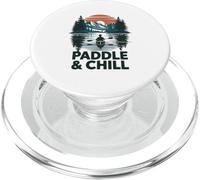 Paddle And Chill Kayaking Canoe Lake PopSockets PopGrip for MagSafe