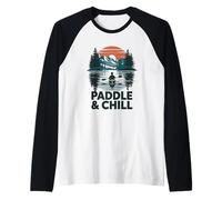 Paddle and Chill Kayaking Canoe Lake Raglan Baseball Tee
