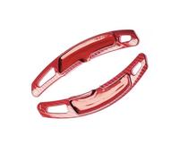 Paddle Blade Shifter Compatible With Porsche For Carrera 991 2016-2019 For 718 For Spyder 2020-2022 Car Shift For Up Down Paddle Extension Mouldings(Red carbon)