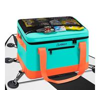 Paddle Board Cooler Waterproof, Super Capacity SUP Paddleboard Deck Cooler with Shoulder Strap & 6 Elastic Rope Clips, Paddle Board Accessories Bag for Stand Up Paddleboard and Kayak (Green)