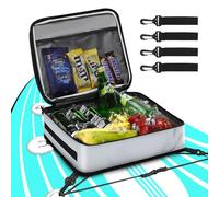 Paddle Board Cooler Waterproof, Super Capacity SUP Paddleboard Deck Cooler with Shoulder Strap & 6 Elastic Rope Clips, Paddle Board Accessories Bag for Stand Up Paddleboard and Kayak