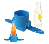 Paddle Board Cup Holder, Heavy Duty Spill Proof, Large Canoe Drink Mount with Hooks and Secure Grip, Cooking with Compact Design, Heat Resistant Metal Grid, Water Sports