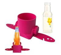 Paddle Board Cup Holder, Heavy Duty Spill Proof, Large Canoe Drink Mount with Hooks and Secure Grip, Cooking with Compact Design, Heat Resistant Metal Grid, Water Sports