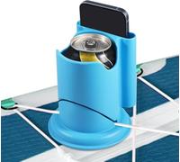 Paddle Board Cup Holder, Universal Kayak Drink Holder Multifunctional Surfboard Water Bottle Holder Anti-Toppling Paddleboard Drink Holder for Outdoor Fishing Boat Kayak Accessories (Blue)