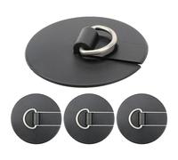 Paddle Board D Rings Set, 4 Pieces 6x6cm PVC Stainless Steel Paddleboard Accessories, Inflatable Boat Attachment Kit, Water Sports Gear, Outdoor Surfing