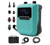 Paddle Board Electric Pump, 20PSI Sup Pump Paddleboard Car Powered Electric Pump Auto-Off, LED Display, Dual Stage Inflation & Deflation, Portable Air Pump for Kayak Tent Boat Air Mattress