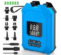 Paddle Board Electric Pump, 25PSI Rechargeable Sup Pump with Auto-Off and Deflation,12000mAh Dual-Stage Portable Air Pump for Paddleboard, Tent and Kayaks