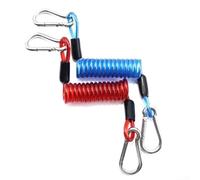 Paddle Board Fixed Rope with Quick Release Hook for Secure Board Retention in Waves and Undercurrents (blue pair)