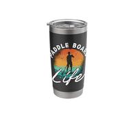 Paddle Board Life Loves Water Sport Stand Up Paddle Boarding Stainless Steel Insulated Tumbler