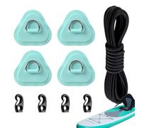 Paddle Board Patch Kit - 4-Piece Waterproof Stainless Steel Triangle | Paddle Board D-Ring Patch Kit | for Maintenance Repairing Canoe Surfboard Dinghy Outdoor Vacation