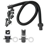 Paddle Board Pump Adapter Set, 1 Sup Pump Hose 7 Sup Air Nozzles, Paddle Board Accessories Replacement Parts, Paddleboard Electric AirPump Accessories Attachment for Inflatable Boats, Rafts, Kayak