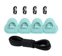 Paddle Board Repair Kit,4-Piece Heavy Duty Weather-Resistant | Paddle Board D-Ring Patch Kit,for Maintenance Repairing Canoe Surfboard Dinghy Outdoor Vacation