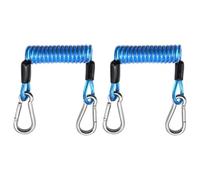Paddle Board Strap - Heavy Duty Elastic Cord With Carabiner | Kayak Paddle Rope Secure Tie Down Strap 2 Piece Set | Adjustable Durable Ṕaddle Connector For Camping Outdoor Boating Marine Fishing