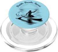 Paddle Breathe Repeat Peaceful SUP Stand Up Paddleboarding PopSockets PopGrip for MagSafe