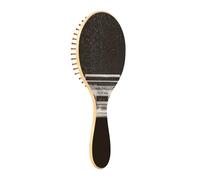 Paddle Brush Hair Brush, Round Wooden Pins Air cushion comb, Scalp massages Detangling Hair Hairbrush for Smoothing Hair Print 1980s Silver Retro Ghetto Blaster
