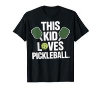Paddle Court This Kid Loves Pickleball Actions T-Shirt