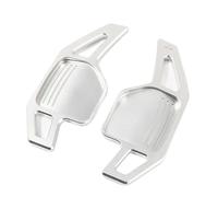 paddle covers Compatible With A4 For B8 A3 8P S3 A5 A6 S6 C6 Q5 A8 R8 For TT TTS 2006 2007 2008 2009 2010 2011 Steering Wheel Paddles Shifter Extension(Silver)