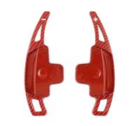 paddle covers Compatible With Benz For CLA 2015 2016 2017 2018 2019 2020 Steering Wheel Shift Paddle Car Accessory(Carbon Red)