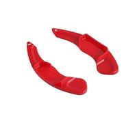 paddle covers Compatible With Lincoln For MKC 2013 2014 2015 2016 2017 2018 Steering Wheel Shift Paddles Extended Trim Paddle Shifters(Red)