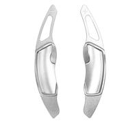 paddle covers Compatible with Toyota for GT86 2012 2013 2014 2015 2016 Shift Paddles Car Steering Wheel Shifter Extend Sticker Styling(Silver)