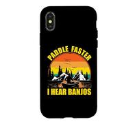 Paddle Faster I Hear Banjo Music - Funny Canoeing Case for iPhone X/XS