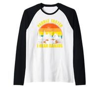 Paddle Faster I Hear Banjo Music - Funny Canoeing Raglan Baseball Tee