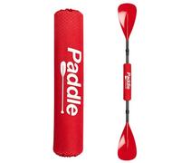 Paddle Float, Paddleboard Accessory, High Density Foam, Adjustable Buoyancy Cover with Hook & Loop-Closure, Versatile Buoyancy, Kayak Flotation, Canoe Paddles, SUP, Stand Up Paddle Board(1PC-Red)