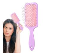 Paddle Hair Brush, Blow Drying Comb, Flexible Bristle, Soft Scalp Massage Brush, Styling Tool for Wet Dry Thick Curly Hair, Men Women Salon Use, 2.95x1.18x8.46 Inches