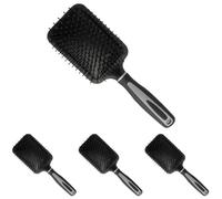 Paddle Hair Brush Professional Detangling Brush With Soft Rounded Bristles Comfortable Grip And Wide Base Design For Smooth Shiny Hair And Effortless Styling (Pack of 4)