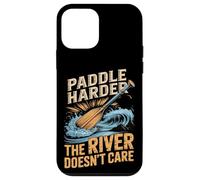 Paddle Harder The River Doesn't Care Funny Rafter Case for iPhone 12 mini