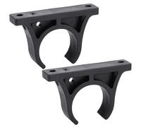 Paddle Holder Pair, Plastic Oar Clip Mount for Canoe and Rowing Boat, Black Paddle Keeper Set, Lightweight Oar Storage Bracket and Retainer
