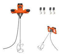 Paddle Mixer Drill Concrete Mixer Electric Stirrer Mixer 2600W Cement Mixer Mortar Mixer Electric Mixing Paddle with M14 Spiral Rod, Handheld Tool for Mixing Plaster/Paint/Glue/Adhesive