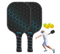 Paddle Set | Complete Paddle Set | Set With Paddles | Beginner Paddle Set | 4 Pickle Balls, Ergonomic Grip Pickle Ball Racket For Kids Adults