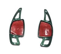 Paddle Shift Extensions Compatible With A6 S6 A7 S7 2019 2020 2021 For A4 S4 2020 2021 ABS Carbon Fiber 2pcs/lot Car Sports Steering Wheel Shift Paddle Shifter(Pearl Green)