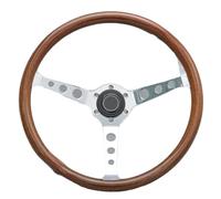 Paddle Shifter Car Universal 15inch Wood Style Classic Sports Steering Wheel(C)