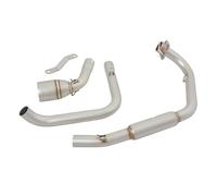Paddle Shifter Compatible With Benelli For TNT125 For BJ125-3E 2017-2022 Motorcycle Exhaust For Escape Modify Front Mid Link Pipe With Catalyst Muffler