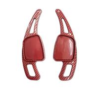 Paddle Shifter Compatible With For A1 A3 A5 A8 S4 SQ5 Q2 Q7 TTS A4L A7 R8 Q5L Car Steering Wheel Rear Shift Paddle shift paddles(Red Carbon Fiber)